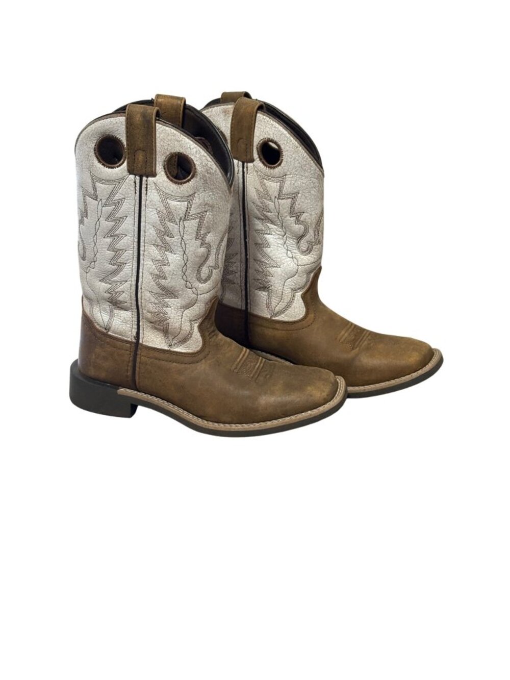 Smoky Mountain Kids Western Cowboy Boots Size 4M Leather Pull-On